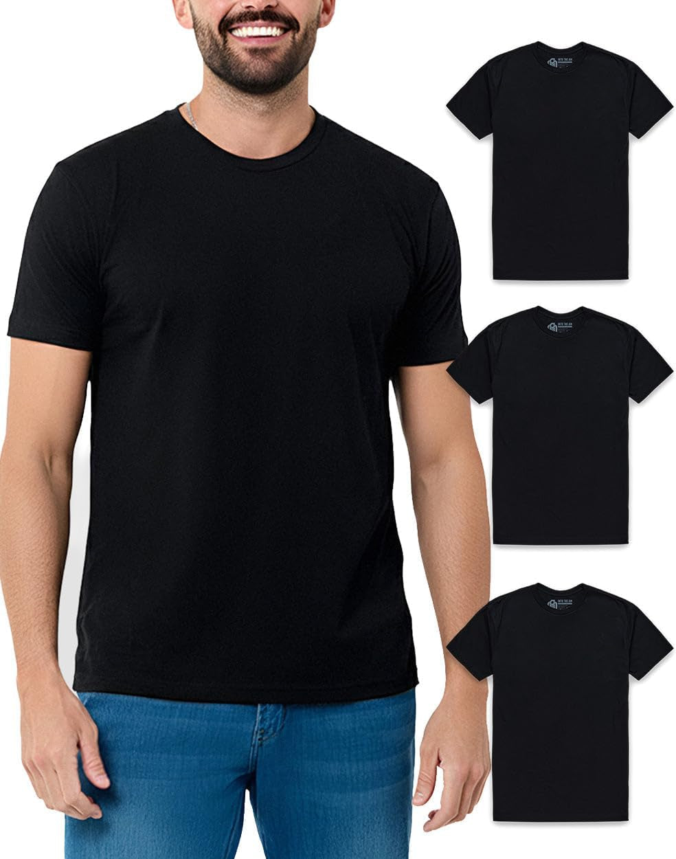 Men'S T-Shirts - Short Sleeve Crew Neck Soft Fitted Tees S - 4XL